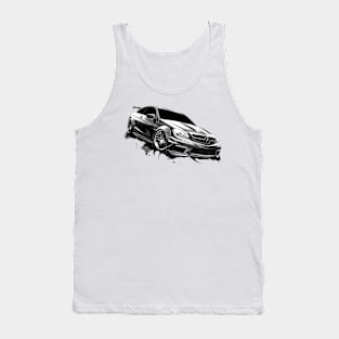 Car Black and withe Tank Top